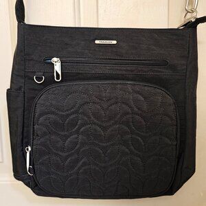 Travelon anti theft large quilted crossbody bag for travel